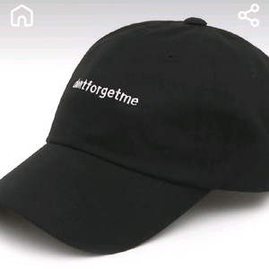 돈포겟미 볼캡 블랙 새상품 이미지