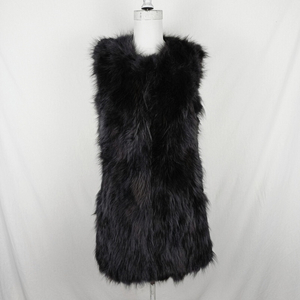 진도 끌레베/모피 털 퍼 조끼 베스트 여55 S/라덴 이미지