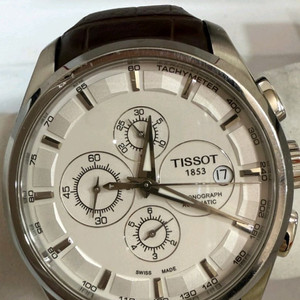 티소 티쏘 꾸뜨리에 오토매틱 정품 보증서 풀박스 모두다있음 이미지