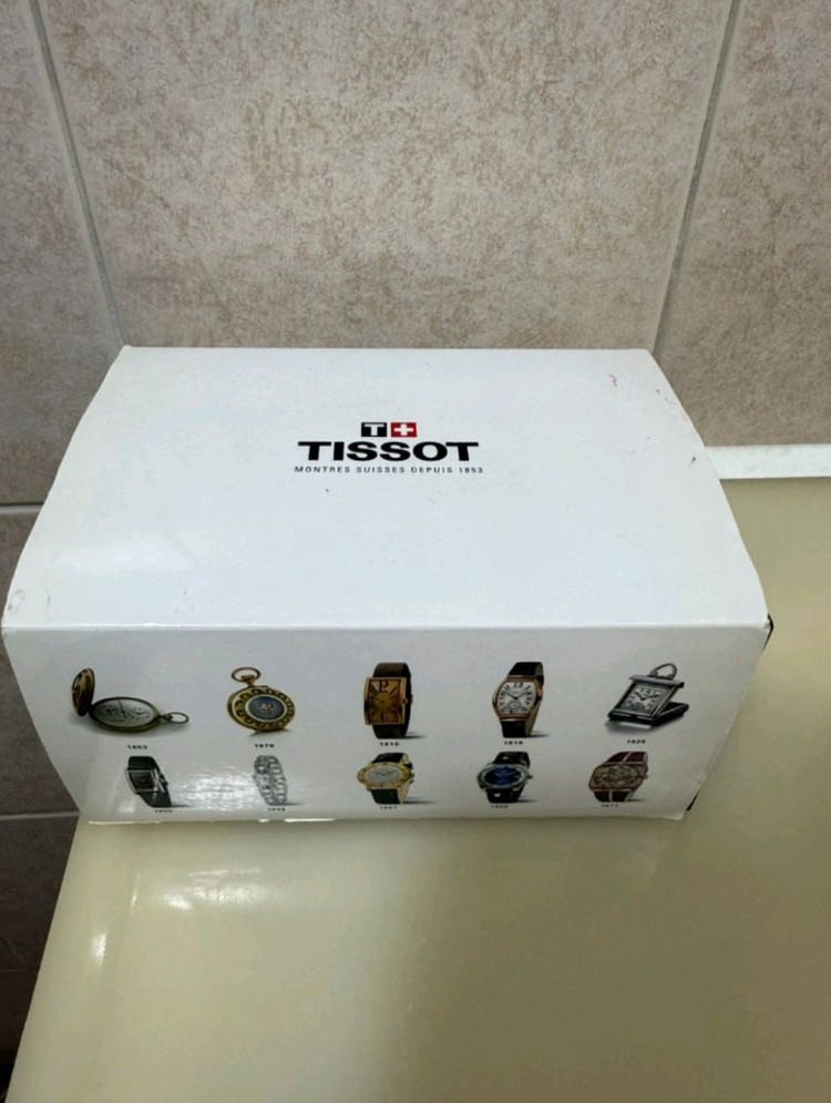 티소 티쏘 꾸뜨리에 오토매틱 정품 보증서 풀박스 모두다있음 이미지