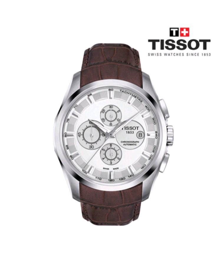 티소 티쏘 꾸뜨리에 오토매틱 정품 보증서 풀박스 모두다있음 이미지