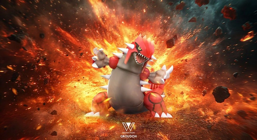 포켓몬 스케일월드 레진 Wonder 그란돈 이미지