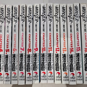 몬스터 만화책 초판본 포함 구판 전권 세트 우라사와 나오키 이미지