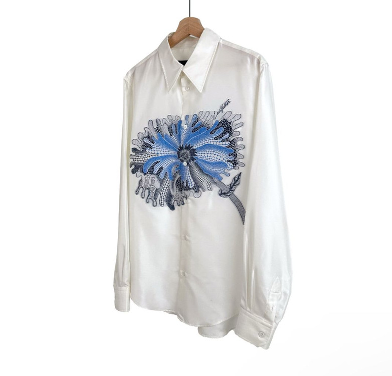 L] 루이비통 x 쿠사마 야요이 사이키델릭 플라워 셔츠 이미지