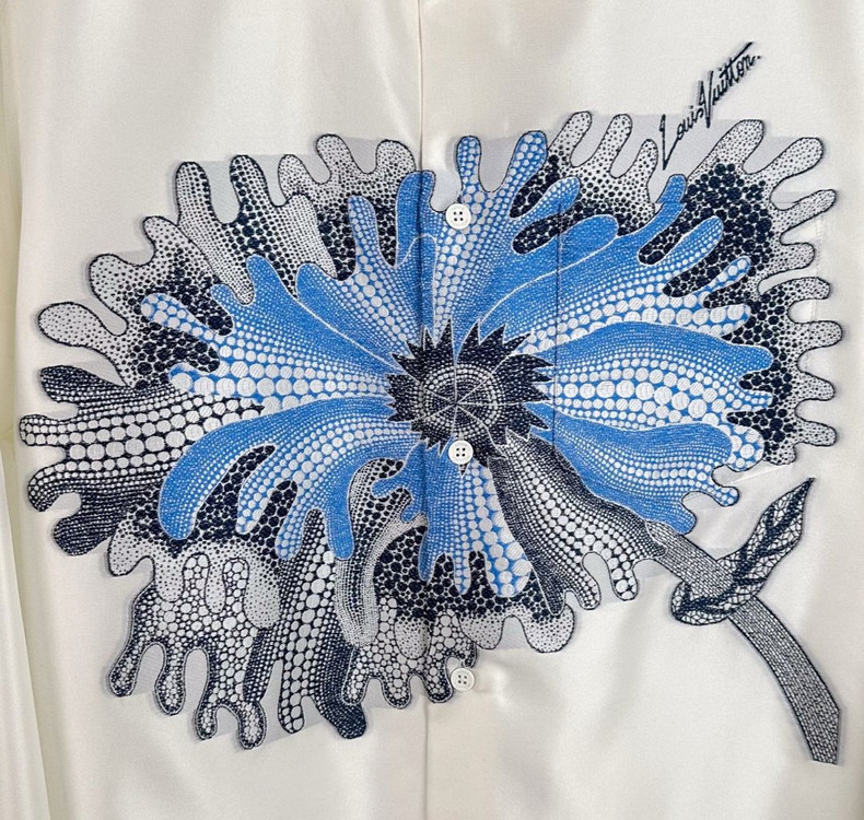 L] 루이비통 x 쿠사마 야요이 사이키델릭 플라워 셔츠 이미지