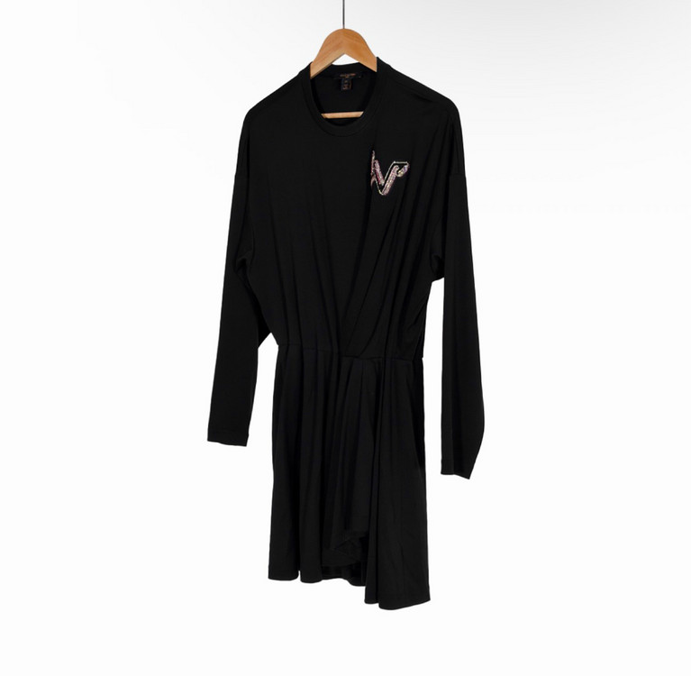 [34] 루이비통 LV 크리스탈 로고 미니 원피스 블랙 이미지