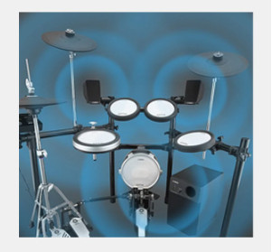 야마하 전자드럼 모니터 시스템 이미지