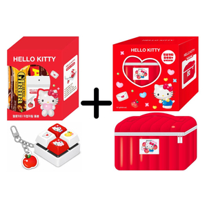 세븐일레븐 산리오 헬로키티 키캡 키링 세트 + 파우치 세트 (미개봉 새상품) 이미지