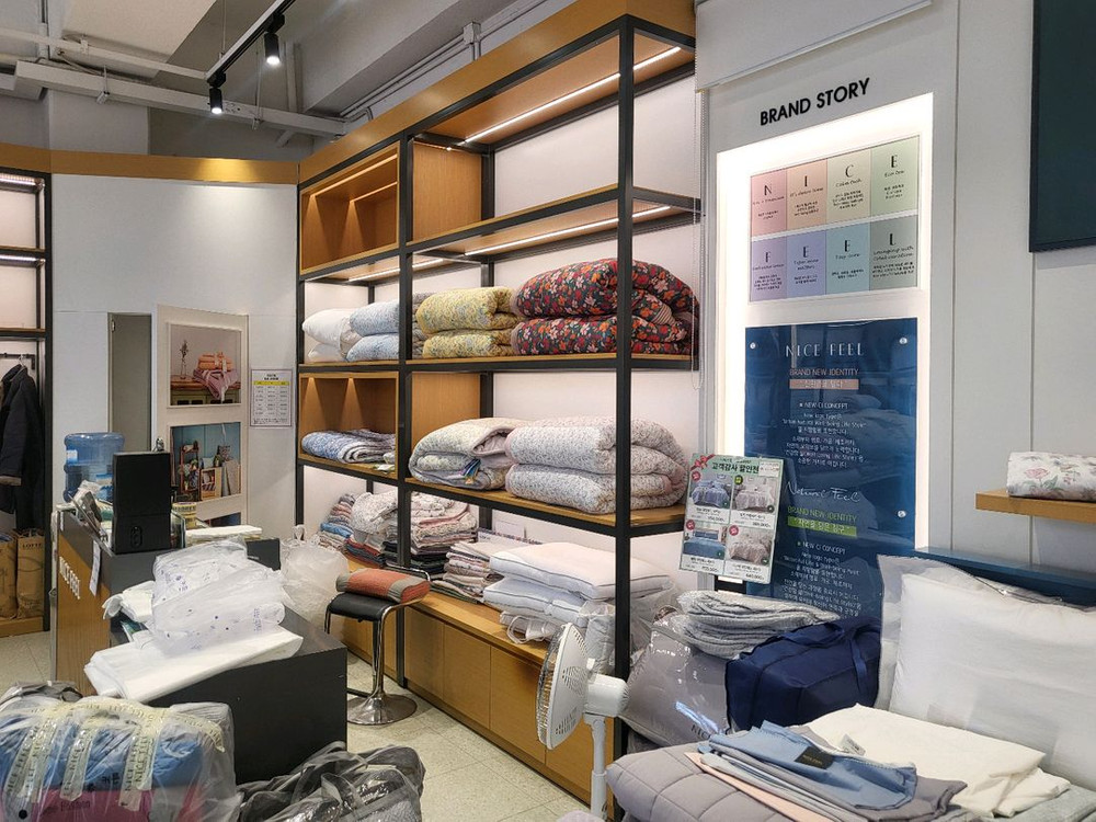 매장용 진열대, 이불진열장, 블라인드 진열대, 커텐 진열대 일괄매각 이미지