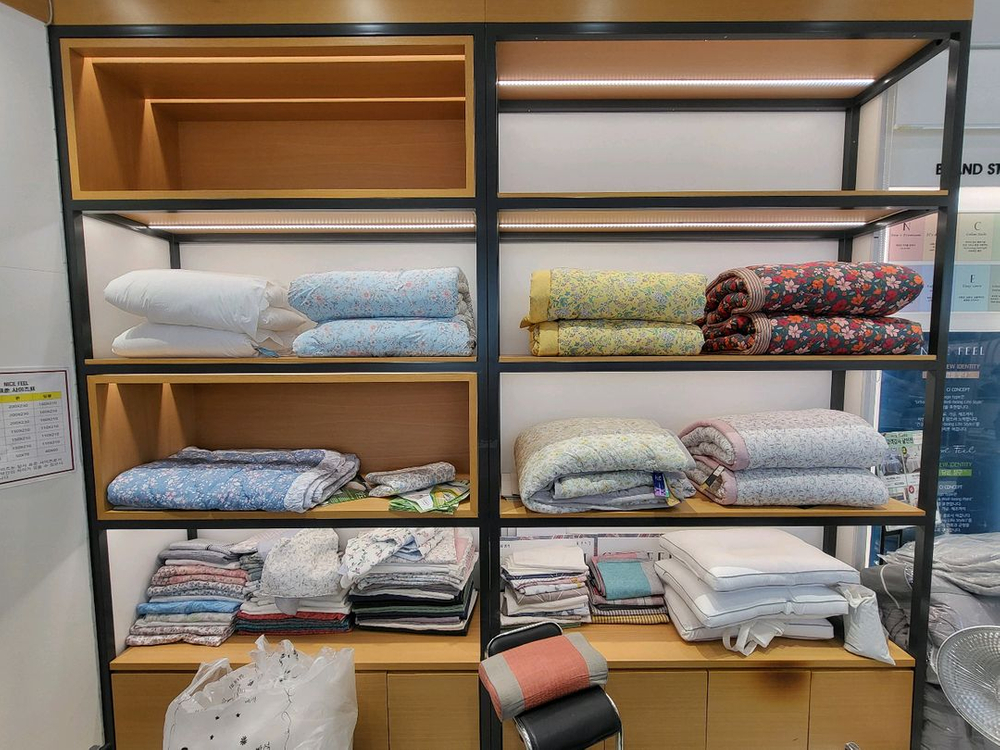 매장용 진열대, 이불진열장, 블라인드 진열대, 커텐 진열대 일괄매각 이미지