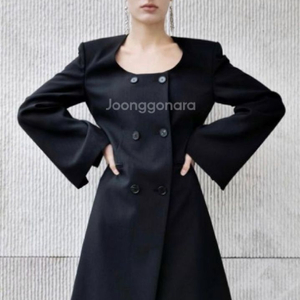 Orr 오르 스트라이프 롱자켓 블랙s 매니모어몽 11am 마이아이코 라밤바룸 이미지