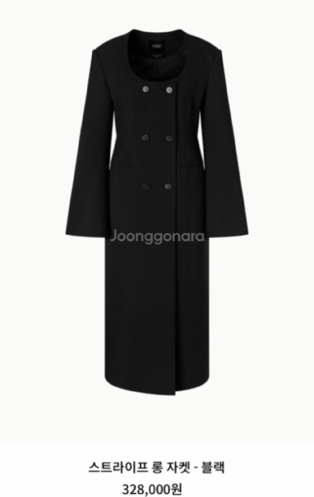 Orr 오르 스트라이프 롱자켓 블랙s 매니모어몽 11am 마이아이코 라밤바룸 이미지