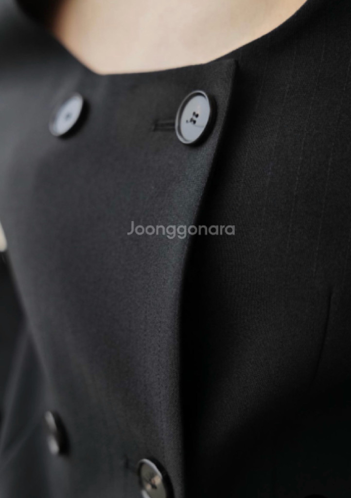 Orr 오르 스트라이프 롱자켓 블랙s 매니모어몽 11am 마이아이코 라밤바룸 이미지