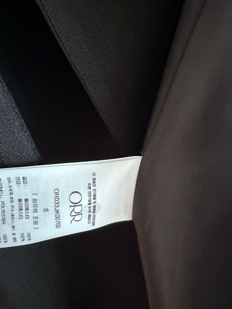 Orr 오르 스트라이프 롱자켓 블랙s 매니모어몽 11am 마이아이코 라밤바룸 이미지