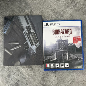 ps5 바이오하자드 레퀴엠(코드미사용) 스틸케이스 포함 판매 이미지