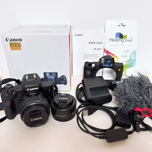 Canon 캐논 EOS M50 미러리스 카메라 세트 이미지