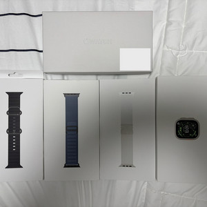 애플워치 울트라3 49mm 내추럴 티타늄 밀레니즈(L라지)버젼, (정품 스트랩2종포함) 이미지