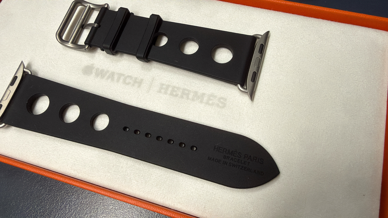 애플워치 에르메스 울트라3 스트랩 ScubH Diving 누아 이미지