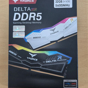 팀그룹 티포스 델타 DDR5 32GB ( 16GB x2) 화이트 하이닉스 칩셋 이미지