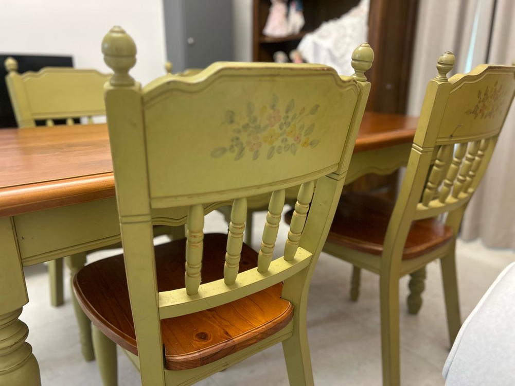 쇼파 엔틱장 외에수납장 여러가지 마들렌상점 엔틱 식탁 의자 세트 이미지