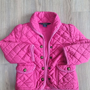 여아 옷 아기 유아 폴로 랄프로렌 퀼팅 자켓 3/3T 이미지