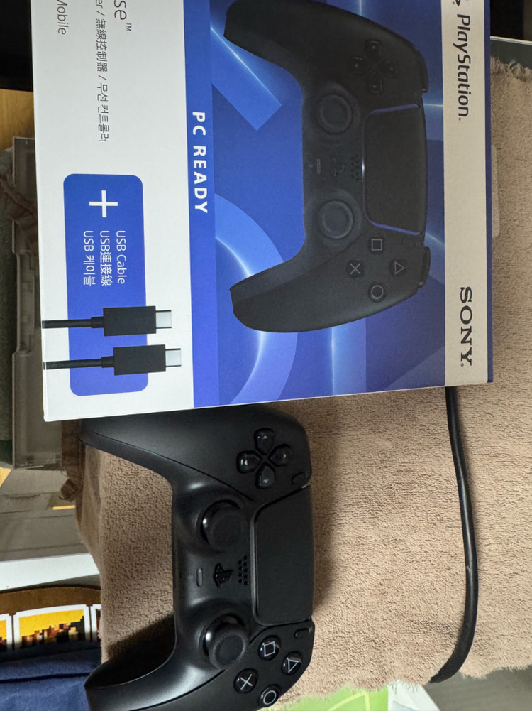 ps5 듀얼센스 신형pc 블랙판매합니다 이미지