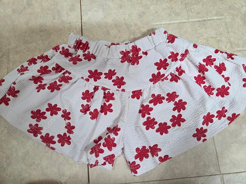 리미떼두두 레드플라워 상하복 세트 L 이미지