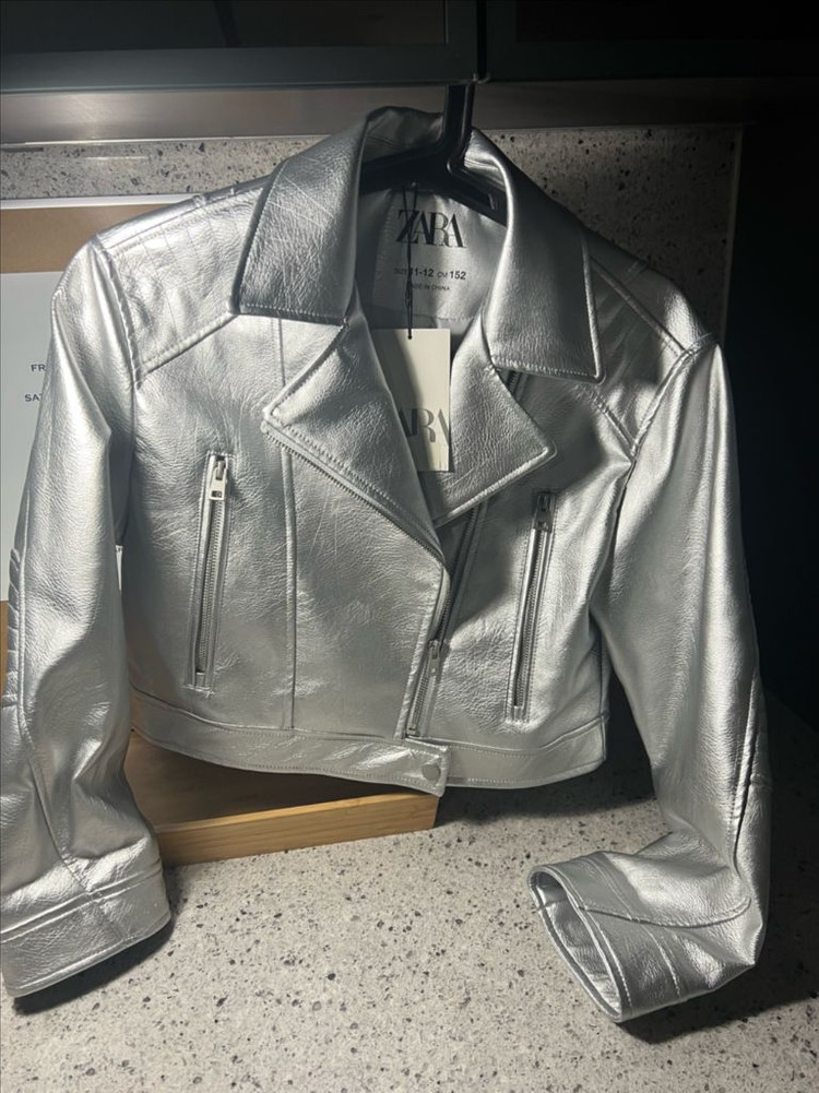 자라 실버 라이더 자켓 11-12세 새상품 이미지