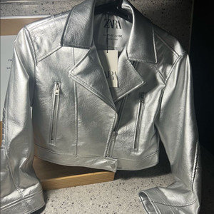 자라 실버 라이더 자켓 11-12세 새상품 이미지