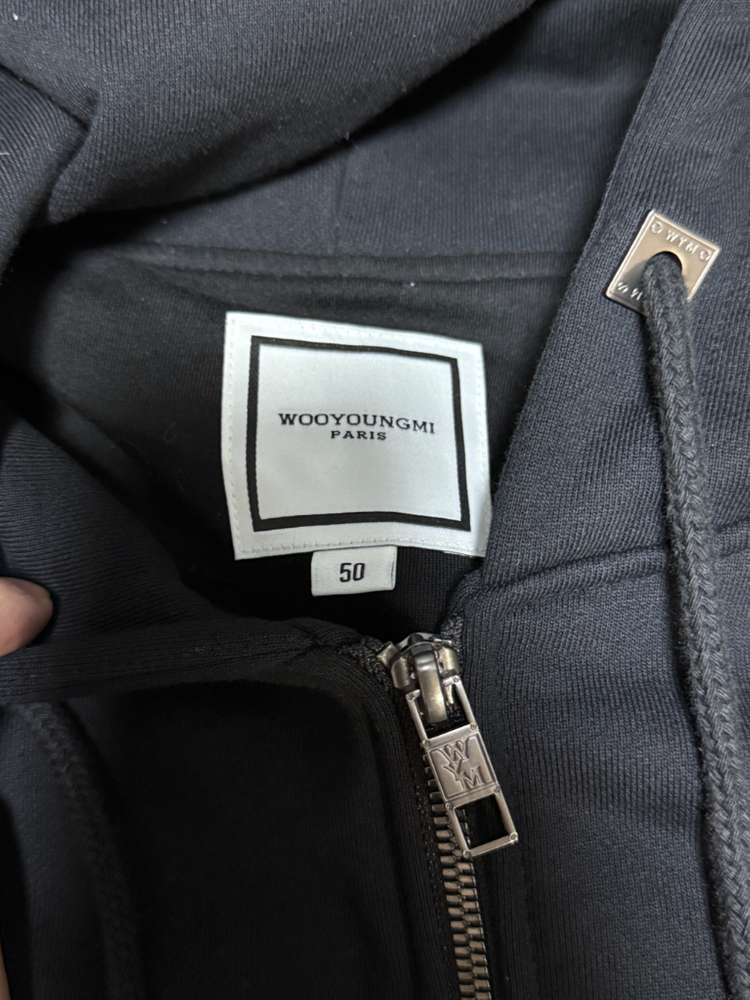 우영미 백로고 후드집업 50사이즈 새상품급 이미지