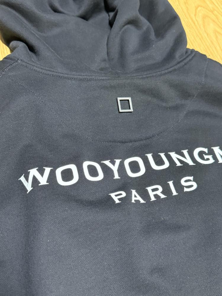 우영미 백로고 후드집업 50사이즈 새상품급 이미지