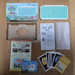 뉴 닌텐도 2DS XL 동물의 숲 에디션 풀박 판매합니다. 이미지