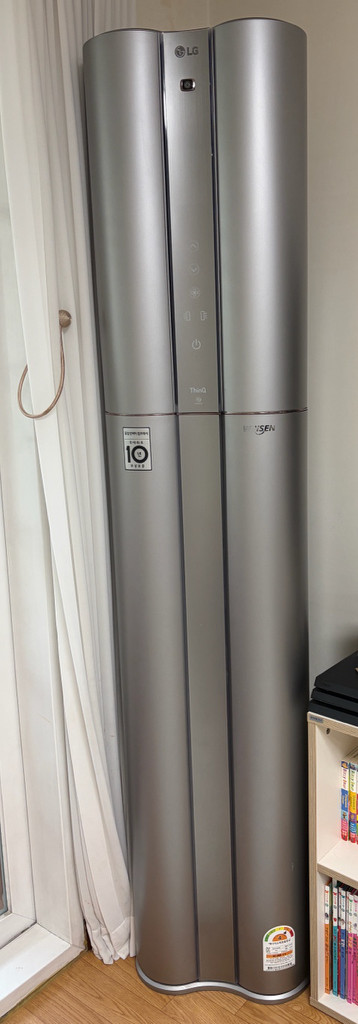 LG 휘센 2in1 듀얼에어컨(프리미엄) 커버,리모콘 2개 포함 이미지