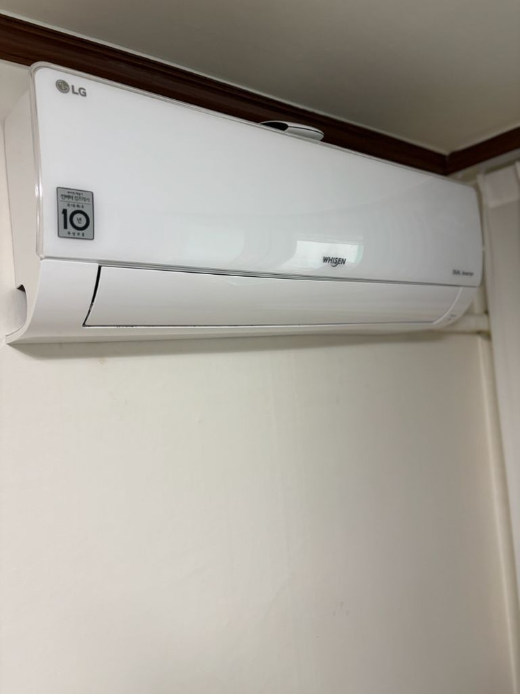 LG 휘센 2in1 듀얼에어컨(프리미엄) 커버,리모콘 2개 포함 이미지