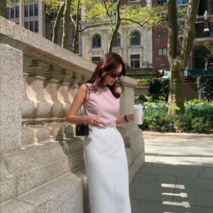 시에 니아 라인 슬리브리스 블라우스 m 이미지