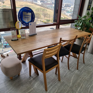 세덱 6인용 원목 다이닝테이블 의자세트 이미지