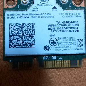 중고 hp , 레노버,델 노트북 무선랜카드 각 4990원 이미지