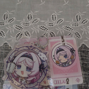 원신 맘스터치 콜라보 시틀라리 키링 sd포토카드 일괄 이미지