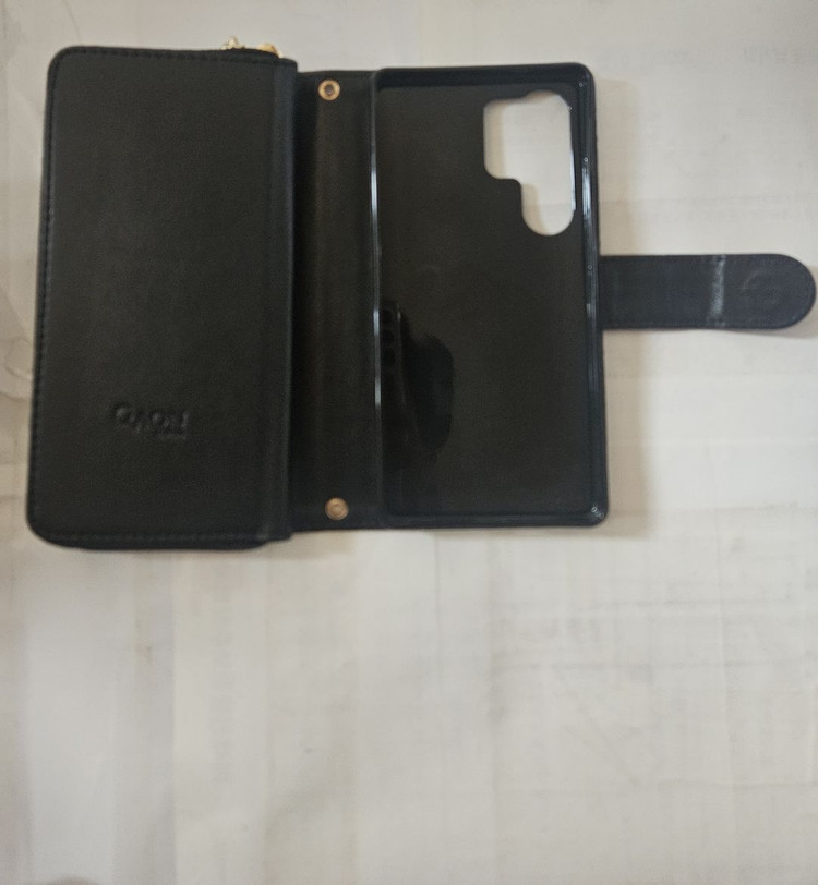 갤럭시s25울트라 다이어리 지갑형 스트랩+크로스 스트랩가죽 케이스 이미지