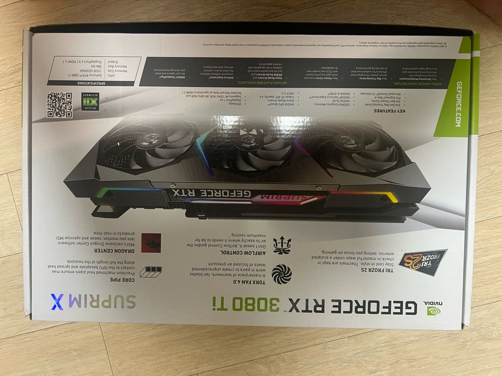 슈프림 RTX 3080 Ti 12GB그래픽카드 이미지