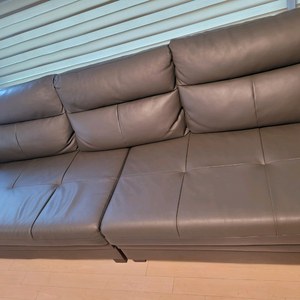 ((무료나눔))3인용 가죽 소파 이미지