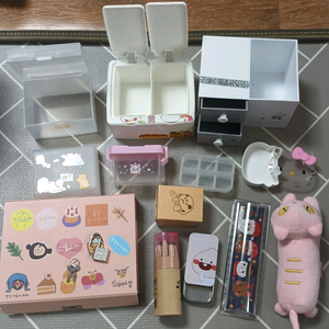 어린이 문구정리통, 비밀박스, 손목받침인형 이미지