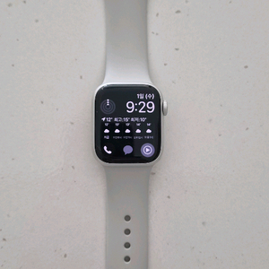 애플워치9 gps 41mm 스타라이트 배터리98% 이미지