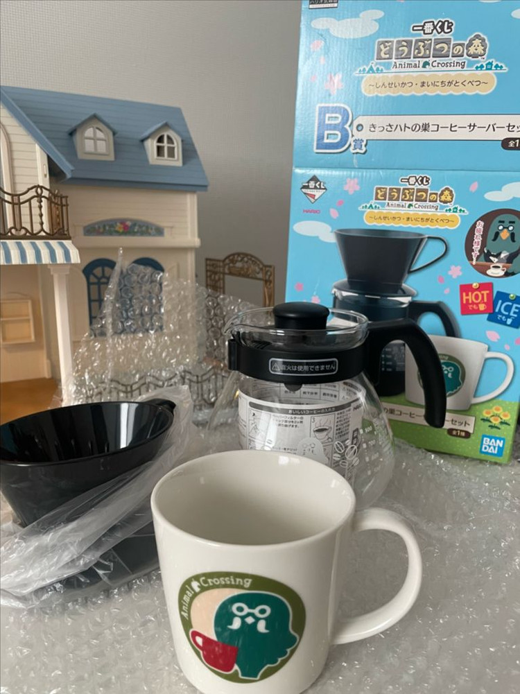 (미사용 새상품) 동물의숲 마스터 커피서버 풀세트 모동숲 고전 빈티지 이미지