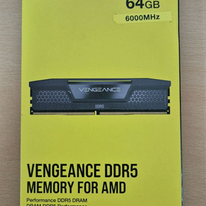 미개봉) 커세어 DDR5 64GB ( 32GB x2) 6000MHz cl30 새제품 이미지