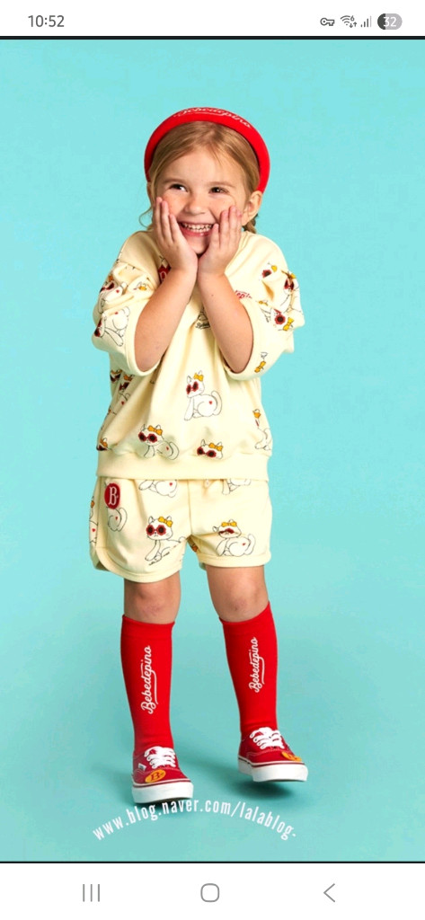 베베드피노 사라 상하(110.120)+ 팬츠 110 +니삭스 이미지