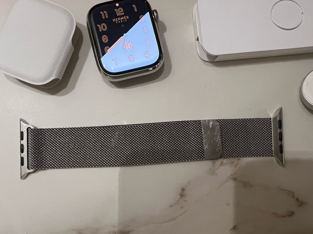 애플워치7 에르메스 45mm 본체 + 정품 밀레니즈루프 판매합니다 이미지