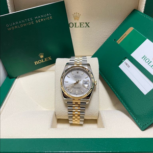 로렉스 데이저스트 36 실버판 바 옐로콤비 판매합니다 이미지