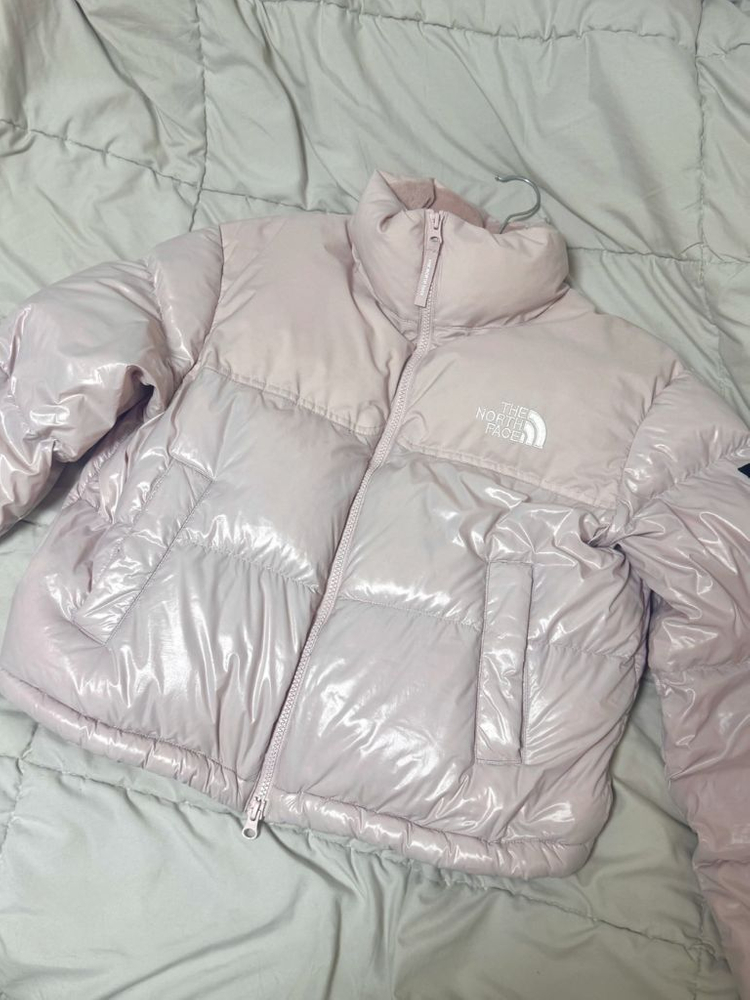 노스페이스 화이트 라벨 눕시 라이트핑크 M 숏패딩 이미지
