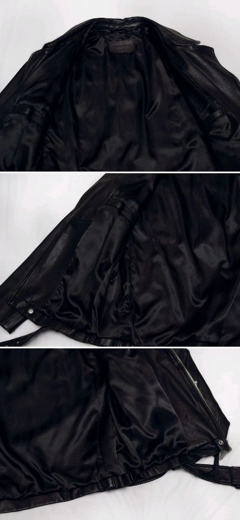 올세인츠 카호 양가죽 벨티드 더블 라이더 자켓 (L / 100) 이미지